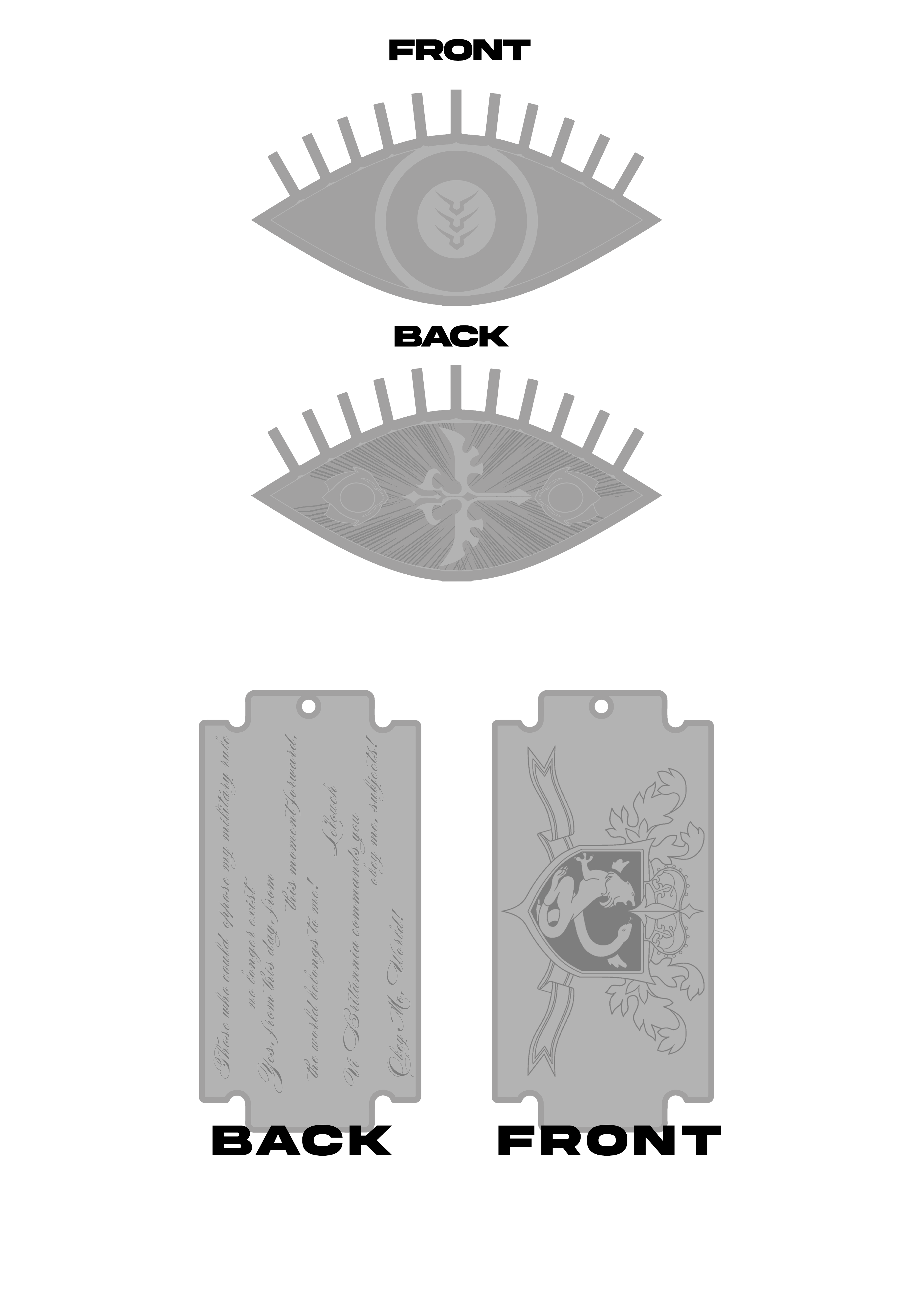 !Geass Necklace (Premade)