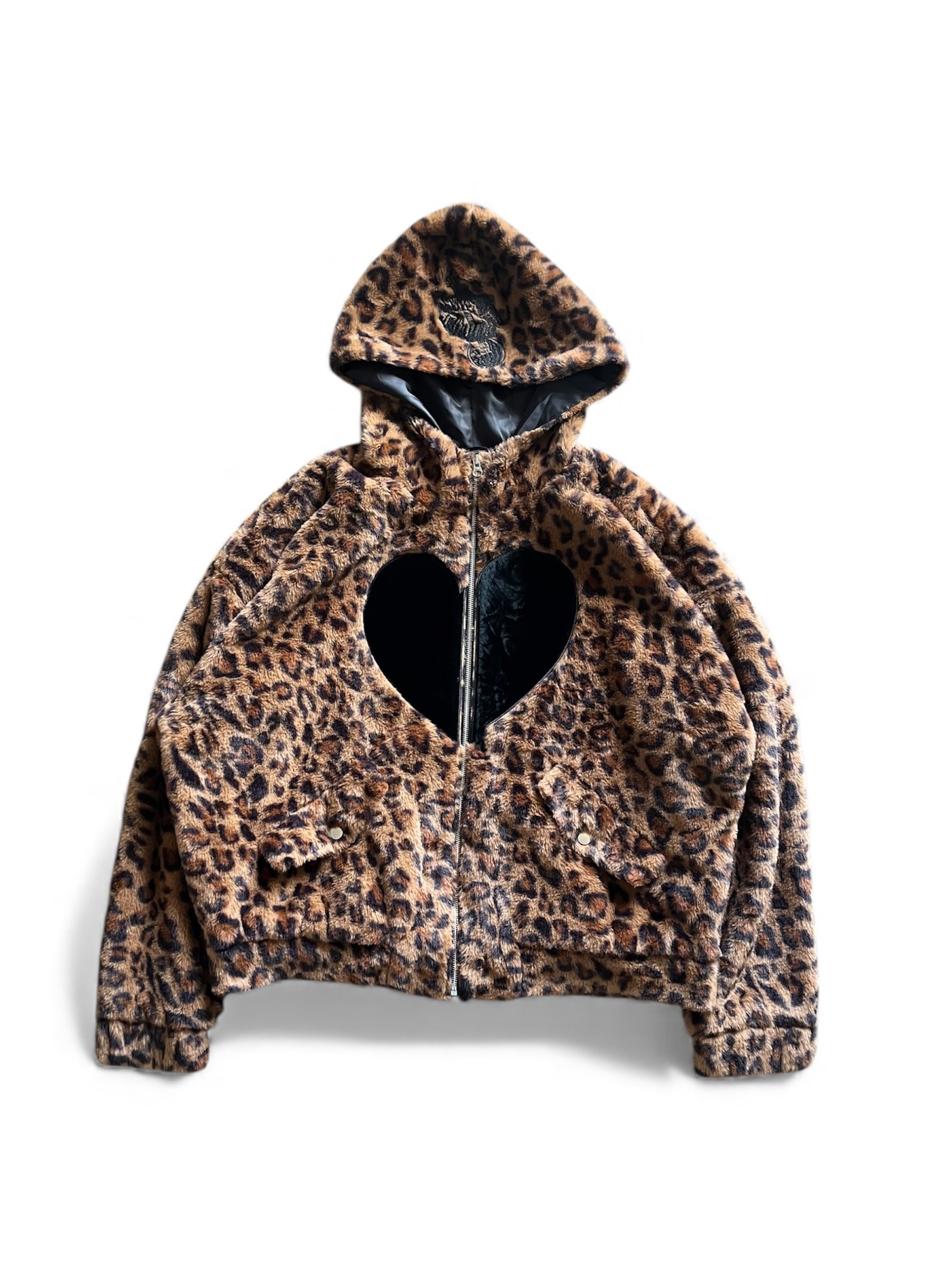 !NANA leopard Print Fleece jacket
